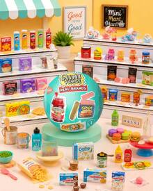 MGA Entertainment 1pc Random Style MGA Miniverse Real Brands Make It Mini Mystery Capsule, Random Style DIY Miniature Food Kit, Tiny Pantry Scene Model, Collectible Desk Display, Creative Assembly Decor For Shelf - Multicolor - View 1