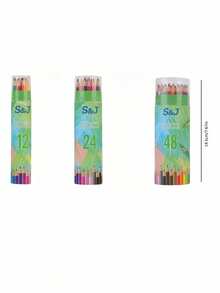 1SET Pencils (12/24/48 Pieces) For Sketching Doodling And Drawing Tools Office And School Supplies Artistic Painting Perfect Gift For Back To School - Multicolor - View 9