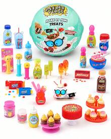 MGA Entertainment 1pc Random Mystery Ball, MGA's Miniverse Make It Mini Treats ,Candy Theme DIY Mini Food Resin Kit, Jolly Rancher, Ring Pop, PEZ, ICEE Or Roll Replica, Non-Edible Blind Box With Mini Vending Machine Display - Multicolor - View 2