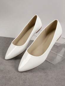 SHUZIA Women Flats Plain Fashionable - Putih - View 3