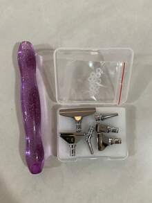 1pc New Diamond Painting Tool Set, Resin Diamond Pen With Replaceable Alloy Tips, Handmade DIY Accessory Kit - multicolor - View 12