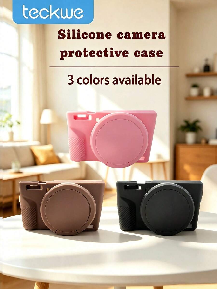 Teckwe G7 X Mark III Digital Camera Protective Case, Camera Silicone Case, Camera Bag, Camera Accessories, Suitable For Outdoor Photography - View 1