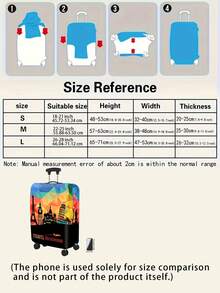 Thick Elastic Luggage Cover, Protective Case Fit 18-32 Inch Suitcases, Travel Accessories - Multicolor - View 3