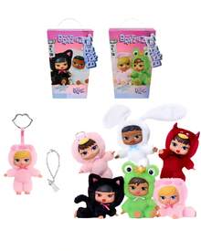MGA Entertainment 1pc Random Style Fuzzy Plush Figure Keychain, Mini Fashion Doll Bag Charm With Faux Fur Costume, Metal Ring Pendant, Sticker Card, Cute Backpack Decor & Collectible Display Accessory - Multicolor - View 12