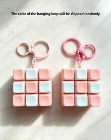 POKOJA LAND 1-Pack Push Pop Fidget Cube - Stress Relief Sensory To The Color Of The Hanging Loop Will Be Shipped Randomly - Multicolor - View 12