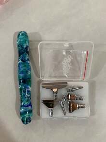 1pc New Diamond Painting Tool Set, Resin Diamond Pen With Replaceable Alloy Tips, Handmade DIY Accessory Kit - multicolor - View 15