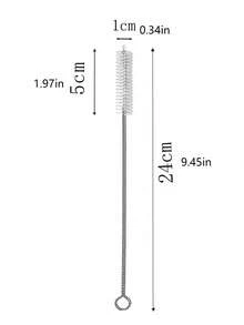 Cup Straw Cleaning Brush, Reusable Straw Cleaner,Sippy Cup, Bottle And Tube, For Kitchen & Dining Room, Outdoor, Camping Cup Accessories - Multicolor - View 13
