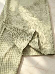 Manfinity Swimmode Men's Waist Tie Straight Leg Loose Casual Long Pants - Khaki - View 8