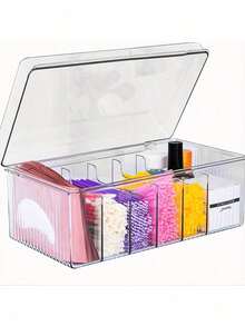 1PC, Transparent Portable Eyelash Extension Storage Box (With Lid) - Suitable For Eyelash Stylists, Ideal For Storing Beauty Products And Cosmetics - Multicolor - View 9
