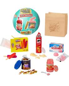 MGA Entertainment 1pc Random Style MGA Miniverse Real Brands Make It Mini Mystery Capsule, Random Style DIY Miniature Food Kit, Tiny Pantry Scene Model, Collectible Desk Display, Creative Assembly Decor For Shelf - Multicolor - View 5