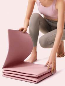 Foldable Yoga Mat For Sleeping, Portable Anti-Slip Fitness Mat For Home Use - Multicolor - View 2