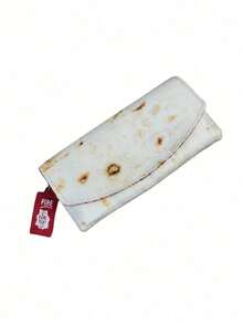 superFUNNYmarket Portefeuille de grande capacité en forme de pancake, portefeuille pliable amusant avec clip à pression, sac à main portable avec poche à monnaie multi-fentes, pour les courses quotidiennes, les voyages, les rendez-vous, les cadeaux d'anniversaire et de vacances, mini sac à main à la mode et excentrique en forme d'aliment, accessoires de sac de rangement - Multicolore - Voir 10