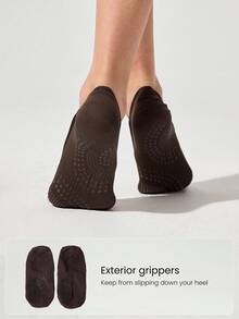 GLOWMODE 3 Pairs Yoga Pilates & Pilates Non-Slip Grip Socks With Seamless Toe Construction Yoga Pilates Daily - Cinnamoninspiration - View 4