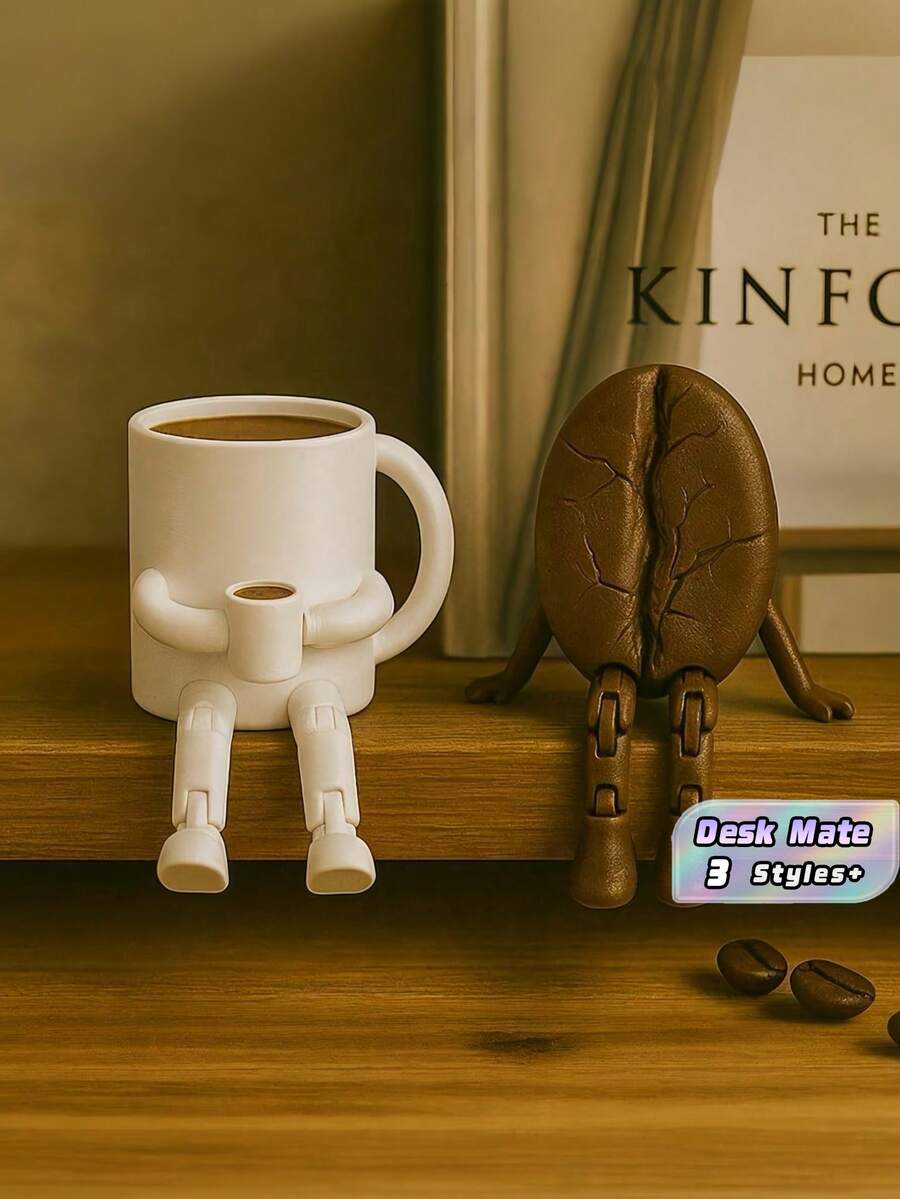 Extra Great Charming Coffee Corner Station Shop Decor Accessories Gift For Lovers Office Desk Supplies Practical Stylish Unique Home Christmas - Multicolor - View 1