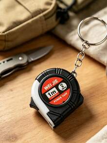 Mini Steel Tape Measure With Protective Case, Centimeter & Inch, Shockproof, Portable, Gift, Built-In Brake Lock - black - View 8