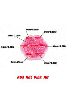 5000Pcs 2-6mm Jelly Color Flatback Rhinestones – Round Crystal Gems In Flower Box, 5 Sizes Mixed AB Glass Rhinestones For DIY Crafts, Clothing, Shoes, Bags, Phone Cases - AB Colors - View 24