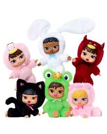 MGA Entertainment 1pc Random Style Fuzzy Plush Figure Keychain, Mini Fashion Doll Bag Charm With Faux Fur Costume, Metal Ring Pendant, Sticker Card, Cute Backpack Decor & Collectible Display Accessory - Multicolor - View 13
