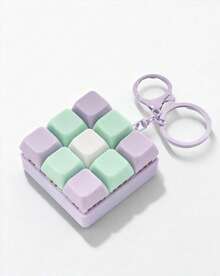 POKOJA LAND 1-Pack Push Pop Fidget Cube - Stress Relief Sensory To The Color Of The Hanging Loop Will Be Shipped Randomly - Multicolor - View 16