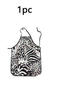 1Pc Leopard Cow Print Sleeveless Apron, Funny Novelty Costume Apron For Party Night Gag Gift, Waterproof Oilproof Kitchen Cooking Cover Up - Multicolor - View 13