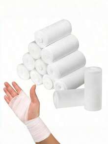 Elastic Gauze Bandage Roll – Breathable & Stretchable Wrap For Arms, Legs, Waist, First Aid, Mummy Style Wound Dressing - View 7