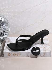 SHUZIA Women's Fashionable High Heel Sandals, Plus Size Summer Shoes Spring Shoes Spring Break Easter Mother's Day Present For Christmas Valentine's Day - Black - View 4