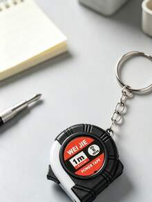 Mini Steel Tape Measure With Protective Case, Centimeter & Inch, Shockproof, Portable, Gift, Built-In Brake Lock - black - View 6