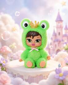 MGA Entertainment 1pc Random Style Fuzzy Plush Figure Keychain, Mini Fashion Doll Bag Charm With Faux Fur Costume, Metal Ring Pendant, Sticker Card, Cute Backpack Decor & Collectible Display Accessory - Multicolor - View 7