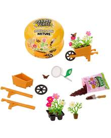 MGA Entertainment 1 قطعة كبسولة غموض طبيعية من MGA's Miniverse Make It Mini، طراز عشوائي، مجموعة حرفية DIY لحديقة مصغرة مع مشهد عربة الزهور، إكسسوارات نباتات صغيرة، ديكور قابل للجمع للعرض على المكتب والرف - متعدد الألوان - مشاهدة 7
