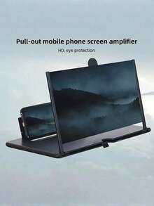 1PC Portable Phone Screen Enlarger Stand Hands Free Foldable Eye Protection Magnifier Enlarge Smartphone Screen For Movies Videos Mini Tablet Experience Compact Travel Home Entertainment Anti Glare Viewing Universal Phone Projector Screen Compatible With IPhone Android Cell Phone - Multicolor - View 5