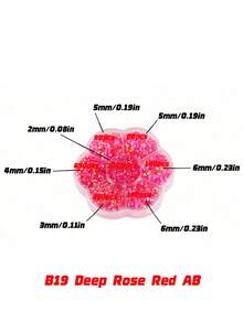 5000Pcs 2-6mm Jelly Color Flatback Rhinestones – Round Crystal Gems In Flower Box, 5 Sizes Mixed AB Glass Rhinestones For DIY Crafts, Clothing, Shoes, Bags, Phone Cases - AB Colors - View 15