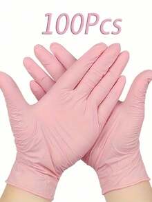1包100入家用一次性手套，耐用可重複使用清潔手套，無乳膠無粉末，適用廚房、居家、沙龍日常使用，衛生舒適 - a - 查看 10