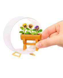 MGA Entertainment 1 قطعة كبسولة غموض طبيعية من MGA's Miniverse Make It Mini، طراز عشوائي، مجموعة حرفية DIY لحديقة مصغرة مع مشهد عربة الزهور، إكسسوارات نباتات صغيرة، ديكور قابل للجمع للعرض على المكتب والرف - متعدد الألوان - مشاهدة 6