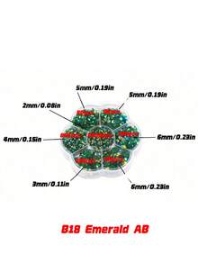 5000Pcs 2-6mm Jelly Color Flatback Rhinestones – Round Crystal Gems In Flower Box, 5 Sizes Mixed AB Glass Rhinestones For DIY Crafts, Clothing, Shoes, Bags, Phone Cases - AB Colors - View 26