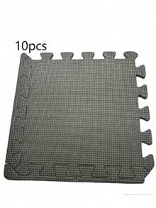 Density Eva Foam Interlocking Exercise Mats Set, Black - Durable Heavy Duty Gymnastics Fitness Flooring Mats, Suitable For Home Gym, Yoga, And Workout - Multicolor - View 13