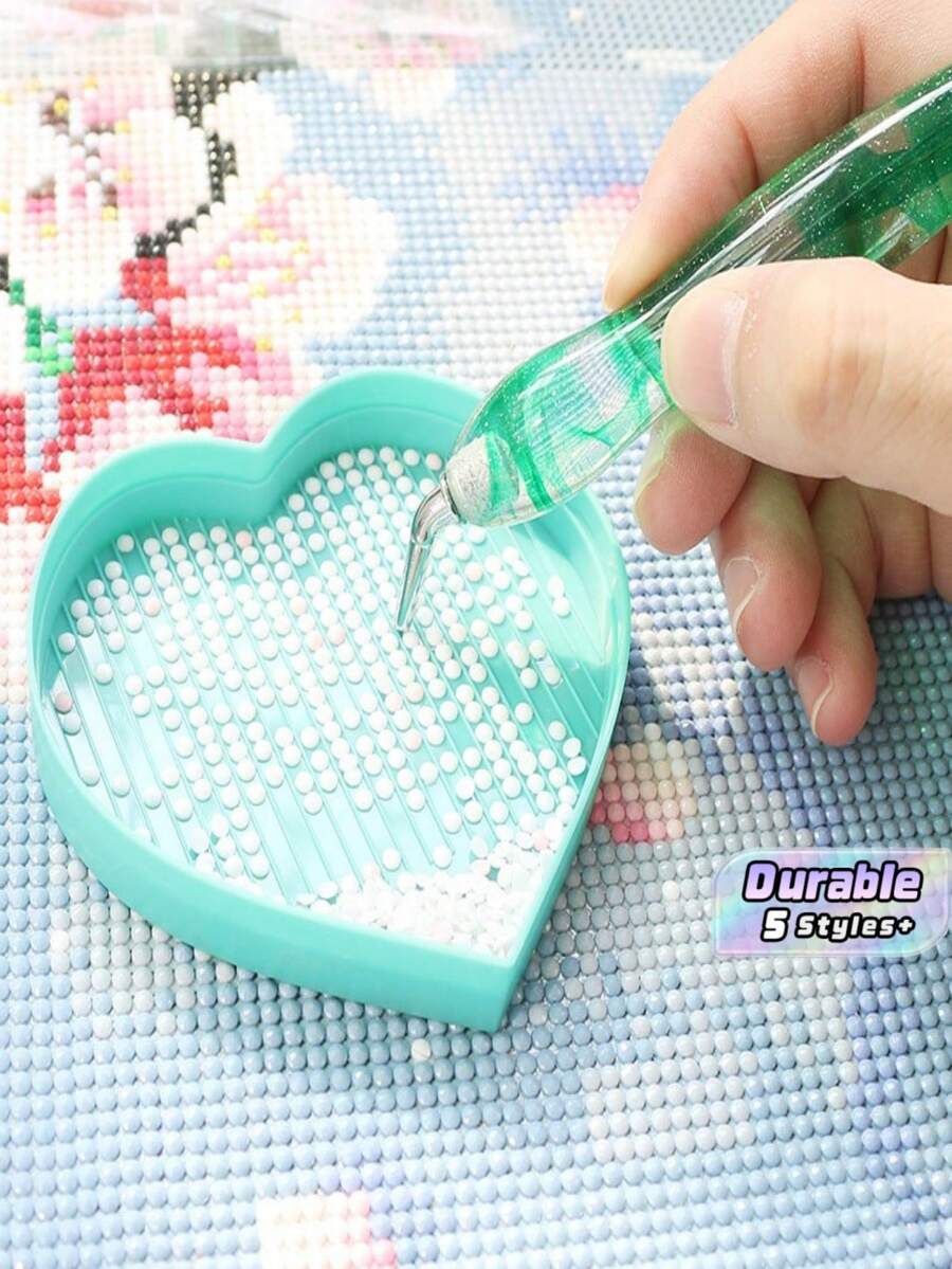 1pc New Diamond Painting Tool Set, Resin Diamond Pen With Replaceable Alloy Tips, Handmade DIY Accessory Kit - multicolor - View 1