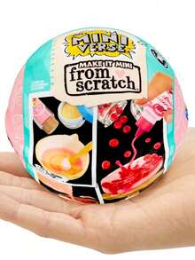 MGA Entertainment 1件隨機款式 MGA Miniverse Make It Mini From Scratch 神秘膠囊，隨機款式 DIY 迷你蛋糕甜點手工套件，微型烘焙場景模型，創意組裝，可收藏桌面書架裝飾擺件 - 彩色 - 查看 8