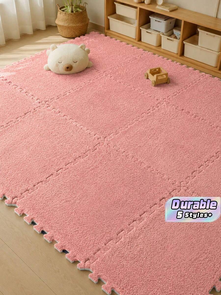 2/6/10/20/50pcs Spliced Floor Mats, Modern Minimalist Interlocking Foam Mats, Non-Slip And Easy-To-Clean Interlocking Carpets, Stain-Resistant Spliced Floor Mats, Suitable For Home Floor Decoration In Living Rooms - multicolor - View 1