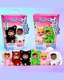 MGA Entertainment 1pc Random Style Fuzzy Plush Figure Keychain, Mini Fashion Doll Bag Charm With Faux Fur Costume, Metal Ring Pendant, Sticker Card, Cute Backpack Decor & Collectible Display Accessory - Multicolor - View 14