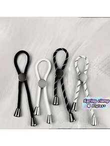 20-Piece No-Tie Shoelace Fasteners | Aluminum Alloy Spring Clips – Easy To Install, Cylindrical Dual-Hole Design; Metal Spring Cord Locks Suitable For Athletic And Casual Footwear - Multicolor - View 3