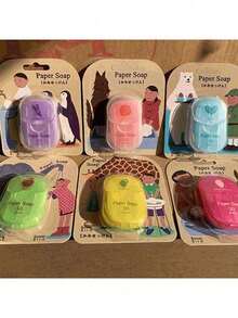 Portable Scented Soap Tablets, Suitable For Adults, Perfect For Home, School, Hotel, Outdoor Camping And Travel, Essential For Postal Workers And Vacationers - Multicolor - View 2