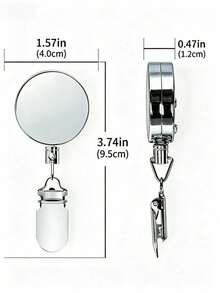 Punch-Free Retractable Wire Towel Clip, Self-Adhesive Auto Rebound Towel Rack With Adjustable Strong Clamp, Double Sided Anti-Lost Keychain, Storage Organizer For Bathroom, Kitchen, Home & Hotel - one size fits all - View 4