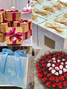 25 Yards/Rolls 1cm Width Satin Ribbon Braided Thin Tape Gift Wrapping Cake Packaging Material Bowknot Ribbon Valentines - Multicolor - View 8