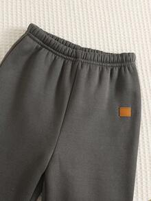 SHEIN 2件組男嬰秋冬可愛針織卡通圖案長袖運動衫與長褲套裝 恐龍造型嬰兒套裝 - 彩色 - 查看 6