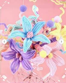 100 Pcs Macaron Color Pipe Cleaners With Gradient Pastel Shades, Flexible Chenille Stems For DIY Crafts, Artificial Flower Making & Art Decoration, Easy To Bend Into Shapes - multicolor - View 4