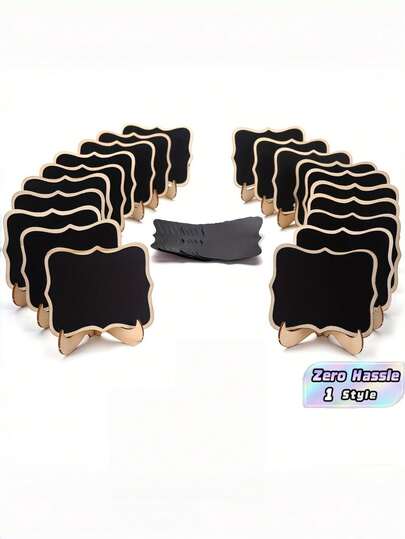 20Pcs/10Sets Mini Chalkboard Signs With Stand, Table Food Labels, Wedding Place Cards, Message Board, Party & Event Decorations