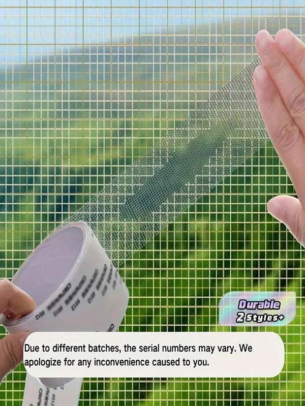 Screen Repair Tape - Self-Adhesive Grid, Durable And Easy To Repair - Mosquito Net Can Prevent Insects - Cover Holes And Tears - Repair Screen Patches