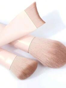 13PCS Soft Bristles Professional Makeup Brush Kit With Blush Contour Foundation Eyeshadow Brow Lip Detail Concealer Powder Brushes And Travel Pouch For Women Daily Makeup Must Have - Multicolor - View 7