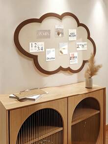 1PC Cloud Shaped Self Adhesive Felt Wall Sticker No Drill Creative Photo Display Memo Pin Board For Home Decor Study Living Room Dormitory Message Board - multicolor - View 3