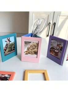 10/6/5pcs Magnetic Photo Frame Set - Mini Photo Frames, Fridge Magnets/Wallet Size, Suitable For Home And Office Decor | Fridge Magnets, Mini Photo Frames, Photo Frames, Mini Photo Frames, Wallet Size Photo Frames - A - View 5