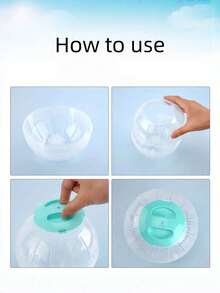 Cute Hamster Exercise Ball, Transparent Rolling Toy For Small Pets, Mice, Rats, Fun Activity, Home, Cage, Indoor, Outdoor, Pet Accessory - Multicolor - View 2